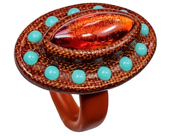The Orbit Ring - Bakelite Jewelry Carved in Manhattan