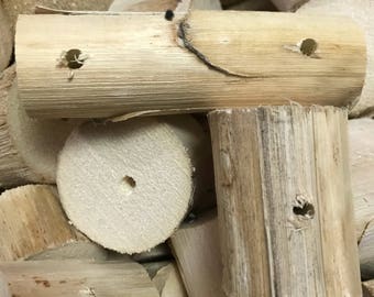 100 Yucca pre- drlled pieces parrot toy