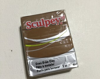 Sculpey 3 Polymer Clay - 1657 Hazelnut - 2oz Single Block