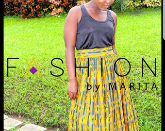 Akara/African print Maxi Skirt
