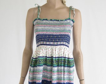 Vintage 70's Boho Sun Dress. Size Small
