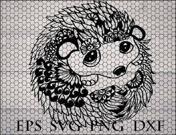 Download Hedgehog svg file / zentangle animal svg / animal mandala svg / cricut design svg / intricate ...