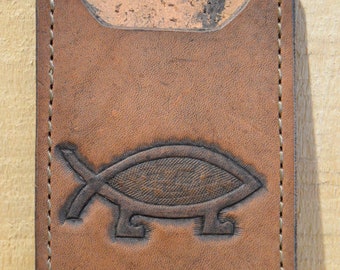 Darwin Fish Card Case