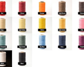 10yards 1mm Waxed Polyester Cord, Waxed Thread, Braided Beading Thread, Macrame String, 17 Colors