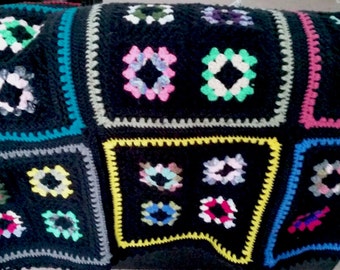 Four patch Granny Square Afghan