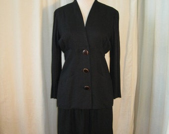 Woman's Black Suit