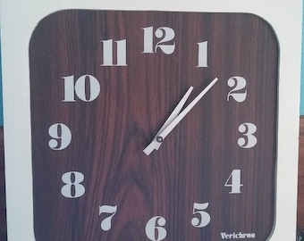Vintage Verichron Mid-Century Modern Wall Clock