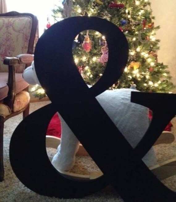 Ampersand Wall Art guest book wall decor Large 30