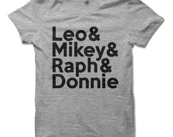 Adult TMNT T Shirt. Teenage Mutant Ninja Turtles Shirt for Adult Nerds.