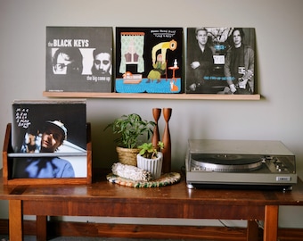 triple record ledge - display 3 records - now spinning
