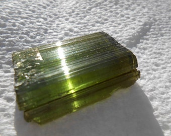 Green Tourmaline lapidary rough, 16g