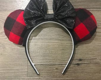 Buffalo Check Mouse Ears