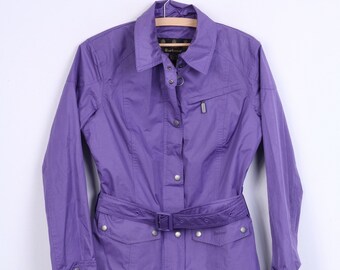 Barbour Womens L Jacket Zip Neck Purple