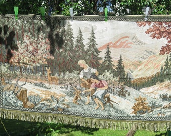 Vintage Tapestry Wall Decor Landscape Woodland Cottage Old Wall Hanging Gobelin Home Decor Romantic Decor #3-31