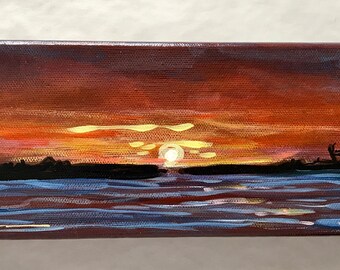 Florida Sunset acrylic painting
