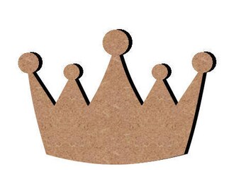 Wooden Princess or Prince Crown - A paint or decorate