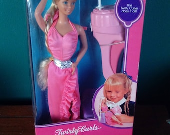 Mattel Twirly Curls Barbie Doll Vintage 1980's Doll