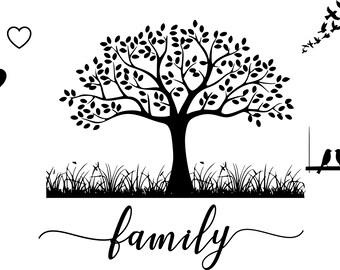 Free Free 130 Silhouette Family Tree Svg SVG PNG EPS DXF File