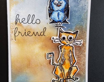 Hello Friend Greeting Card