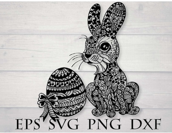Download Zentangle bunny svg / zentangle animal svg / mandala easter svg / zentangle svg cut file ...