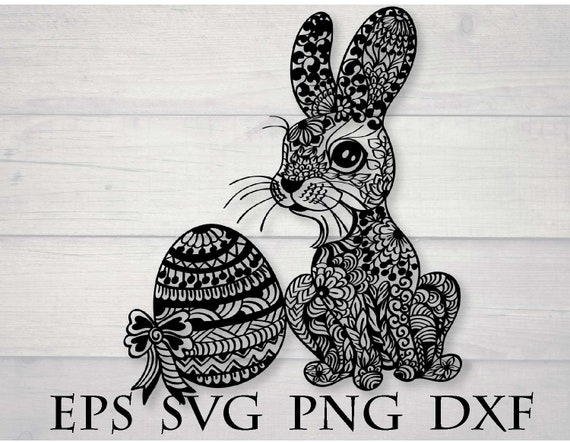 Download Easter Bunny Mandala Svg Design - Layered SVG Cut File ...