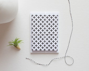geometric note card, stationary cards, stationery set, blank cards, blank note cards, note card set, modern stationary, black and white