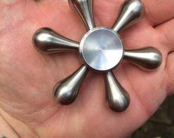 Stainless steel fidget spinner 6 in 1 brushed finish Hand Spinner