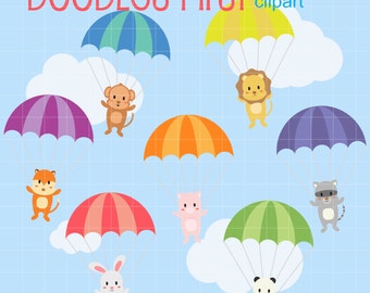 Kawaii Weather Digital Clip Art for Scrapbooking Card Making