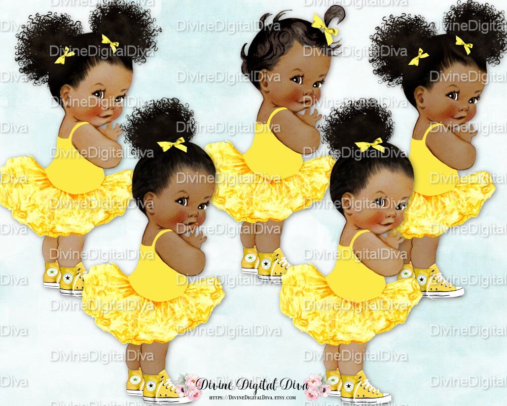 Princess Ballerina Yellow Tutu Sneakers Vintage Baby Girl