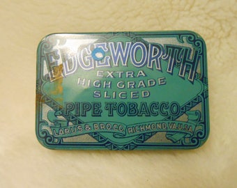 Vintage Edgeworth Extra High Grade Plug Slice Smoking Tobacco Tin