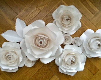 Baby Room Wall Decor - Paper Flowers - Photoshoot Backdrop -Paper flower Wall decor - Paper Flower wall