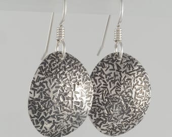 Hand Forged Sterling Silver Earrings