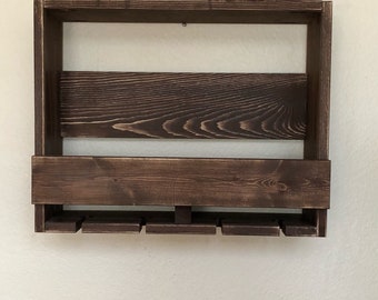 Rustic Wine Rack, Personalization Available, Pallet Wine Rack, Farmhouse Wine Rack, Inverted Wine Rack, Wooden Wine Rack, 4 Glass Wine Rack