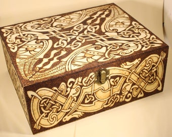 Celtic Knot Pyrography Box