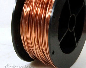 Copper Wire, 18 Gauge, Dead Soft, Solid Copper Wire, Jewelry Quality Copper Wire, Jewelry Wire Wrapping, High, Sold in 20 Ft. Length, 004