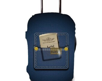 Luckiplus Spandex Travel Luggage Cover Trolley Case Protective Cover Fits 18-32 Inch Luggage