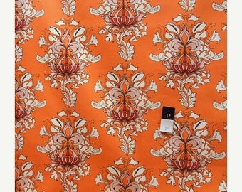 ON SALE Tina Givens SATG003 Lilliput Fields Vintage Orange Cotton Home Decor 1 Yard