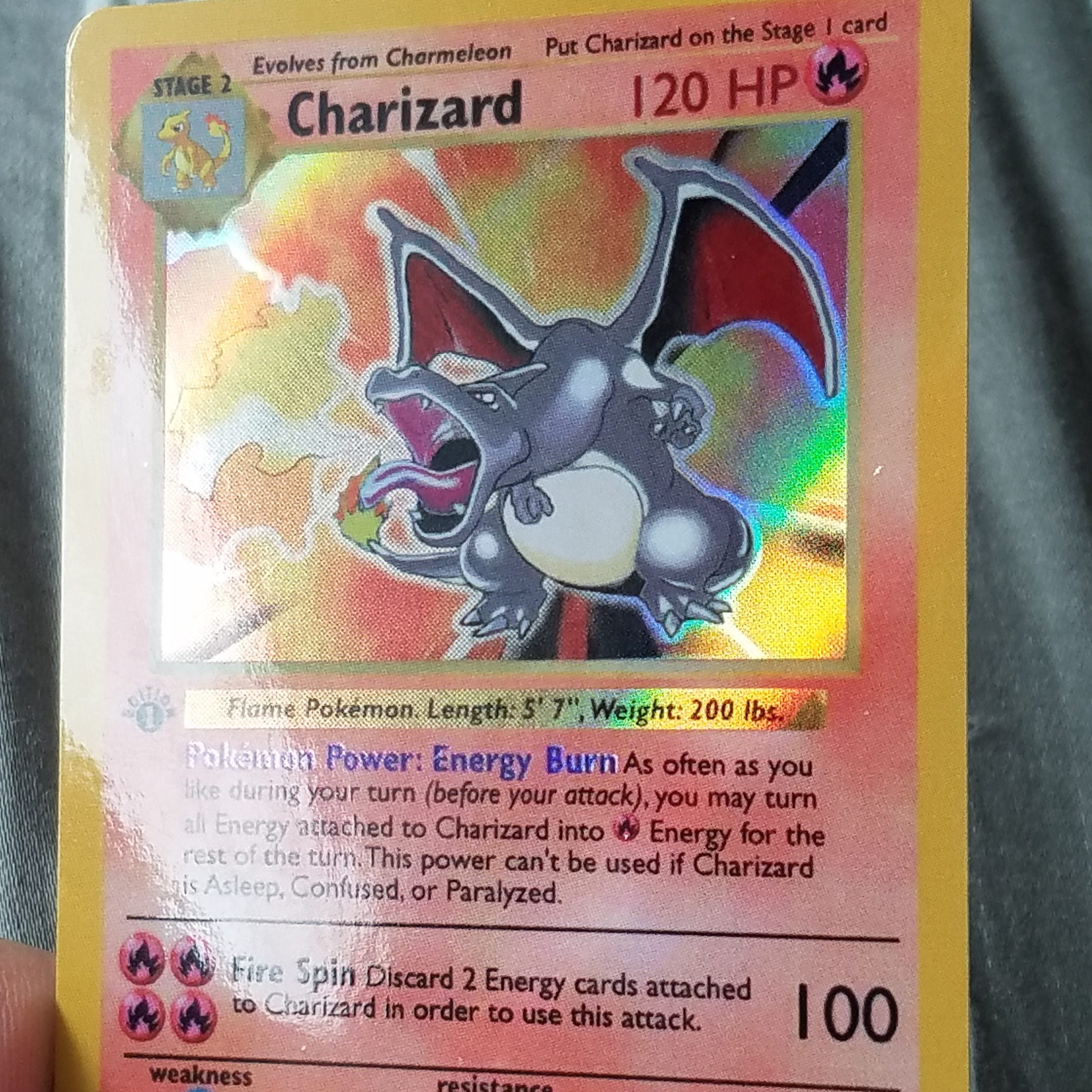 Shining Charizard Pokemon Card