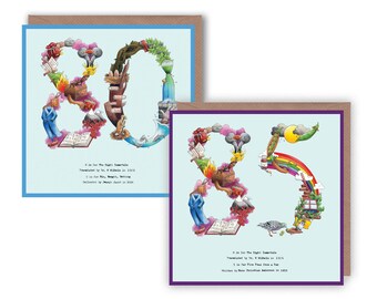 80th & 85th birthday Card, 80th Card, Special Birthday Card, 80 Today Card, Number 80 Card, Milestone Birthday, 85th birthday card, 85 today