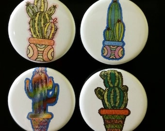 Refrigerator magnets/Board magnets/handmade/cactus mag.