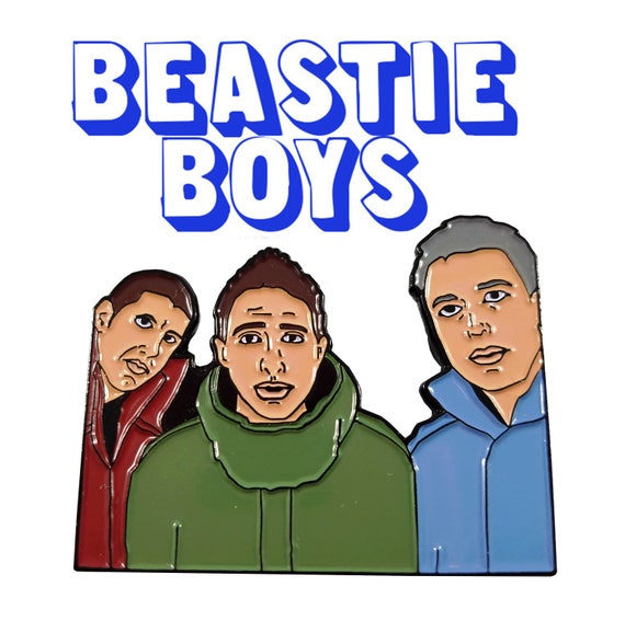 Beastie Boys Large Enamel Lapel Pin Hip Hop Rap