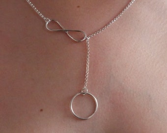Minimalistic Infinity & Karma Necklace