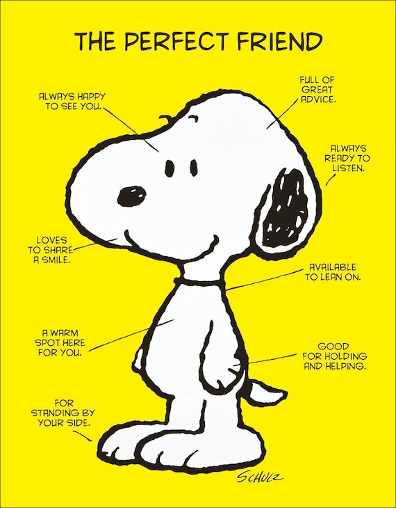 Snoopy The Perfect Friend Stand-Up Display Dogs