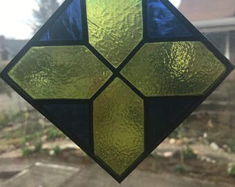 Geometric Stained Glass Window