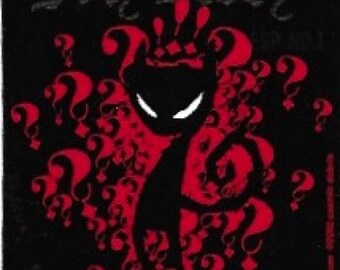 Emily the Strange Mystery Black Cat Collectible Vinyl Sticker, Original Emily Strange Posse Merchandise