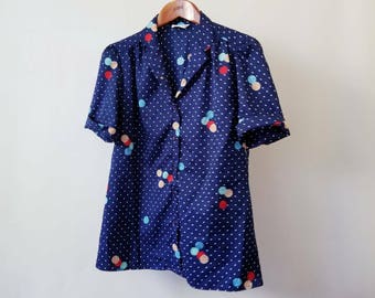 70s Levi's Polka Dot Vintage Top