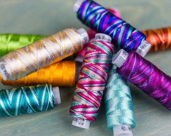 Razzle™ by Sue Spargo, 8wt Rayon embroidery thread, one roll needle work thread, cross stitch thread
