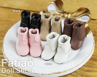Fatiao - New fit for pukipuki / OB11 / Brownie / Middie Blythe BJD Doll Shoes Boots (Size 2.1cm)
