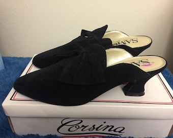1990s sam and libby slip on heels, womans, size 8.5b