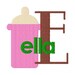 Baby Bottle, Baby, Embroidery Fonts, Monogram Font, Machine Embroidery Designs, Embroidery Pattern, Machine Embroidery, Embroidery Designs